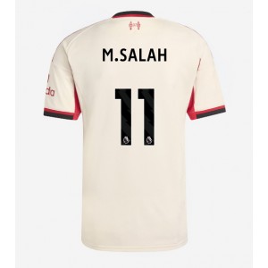 Liverpool Mohamed Salah #11 Jalkapallovaatteet Vieraspaita 2025-26 Lyhythihainen